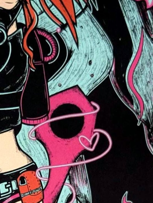 A4 Trash girl poster