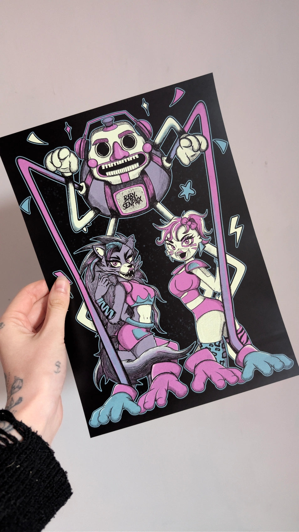 Disco FNAF A4 Poster