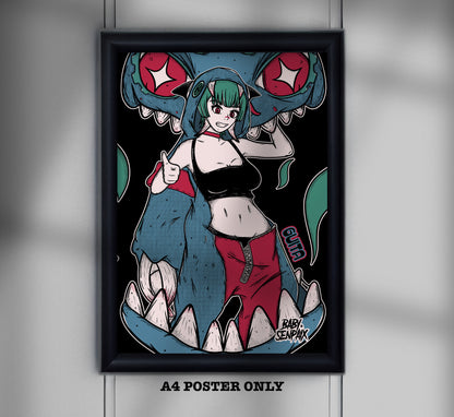 Kaiju Trash A4 Poster