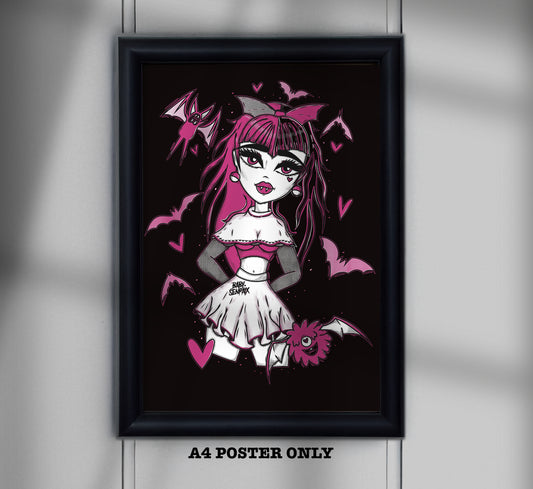 A4 Draculaura Poster