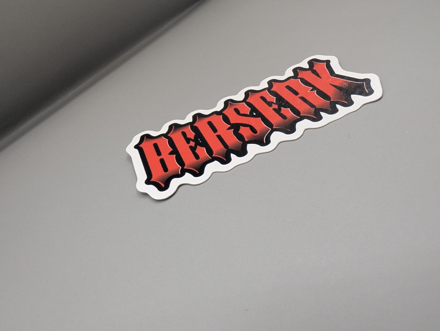 Handmade Berserk Text Sticker