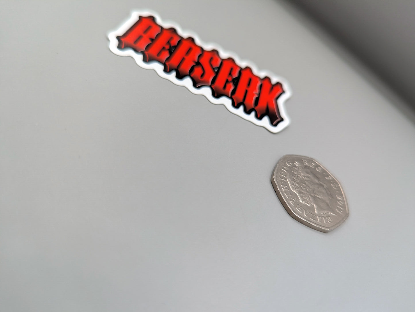 Handmade Berserk Text Sticker