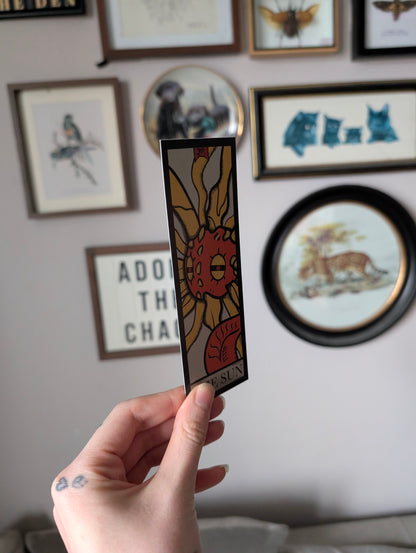 Handmade solrock tarot bookmark