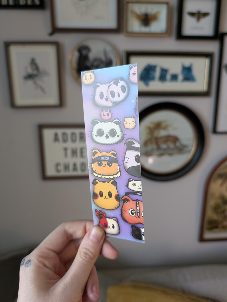 Handmade CatAnime Bookmark
