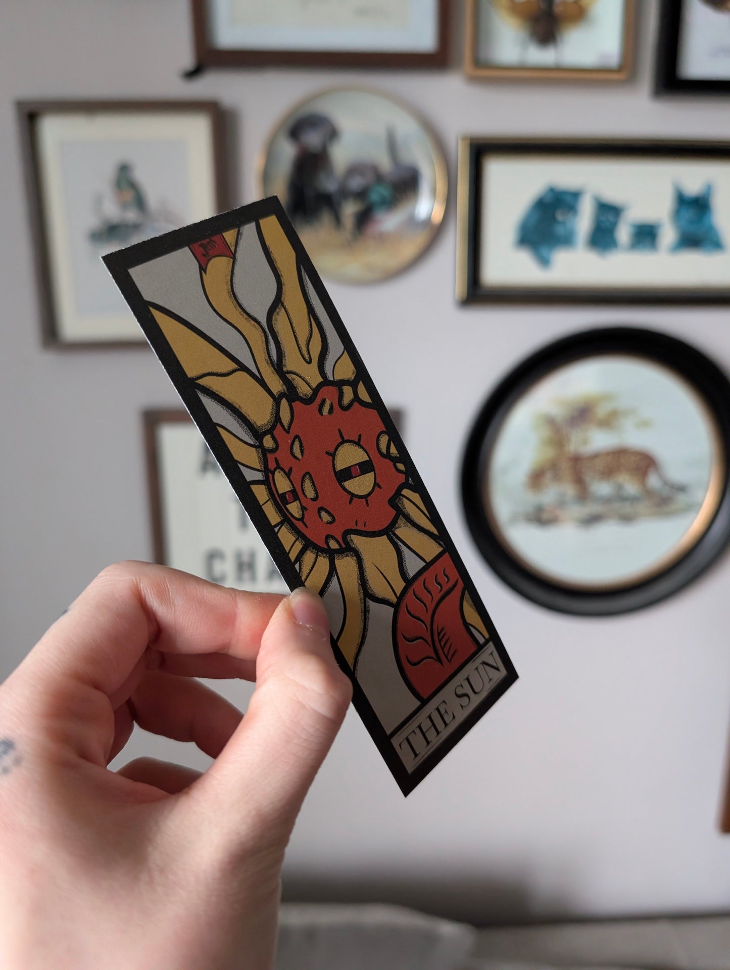 Handmade solrock tarot bookmark