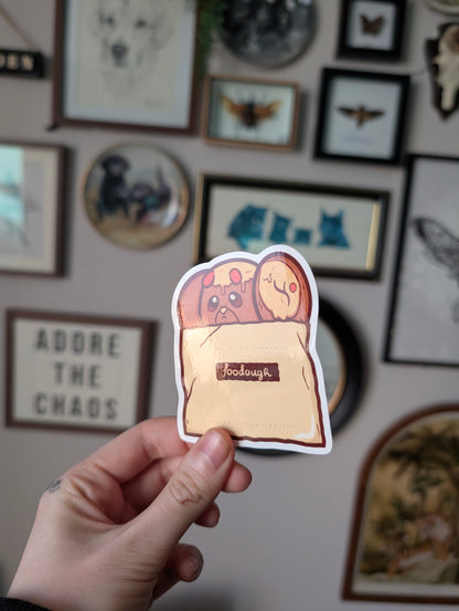 Fidough pizza sticker