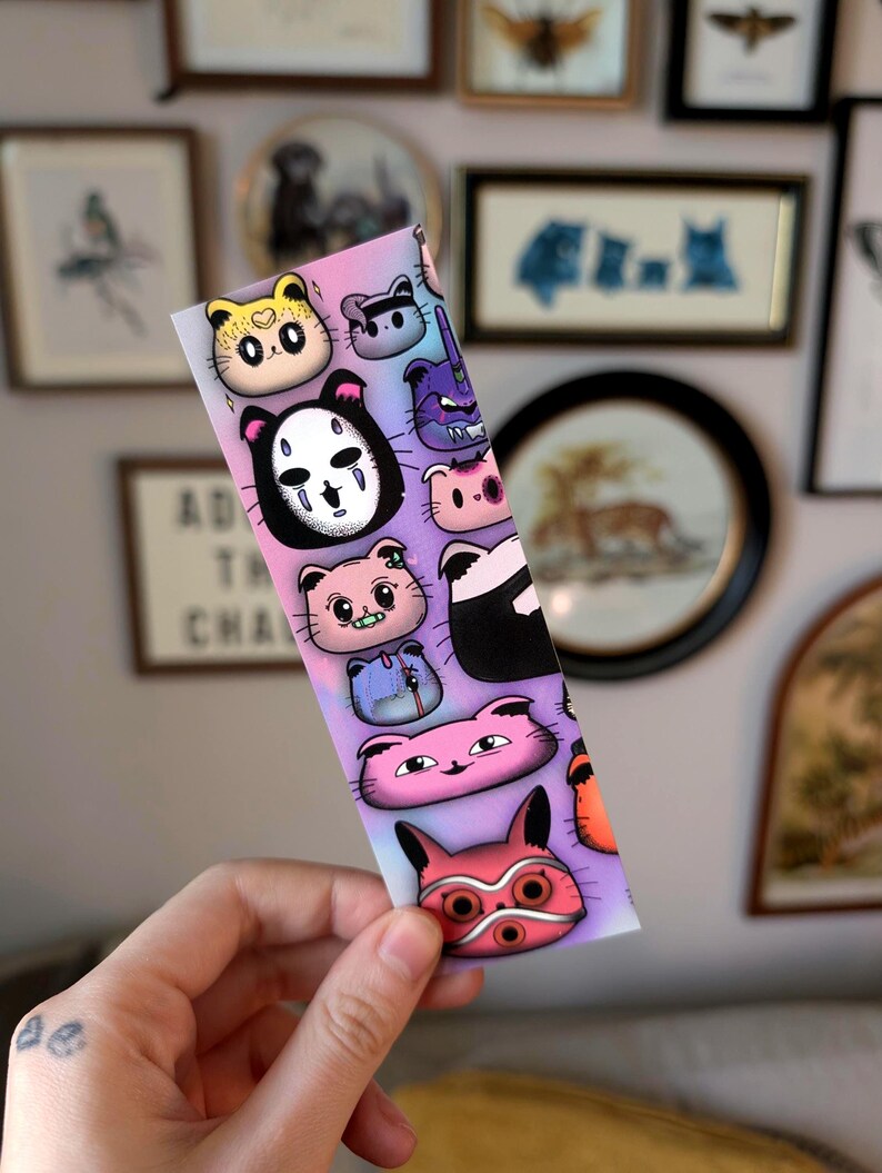 Handmade CatAnime Bookmark