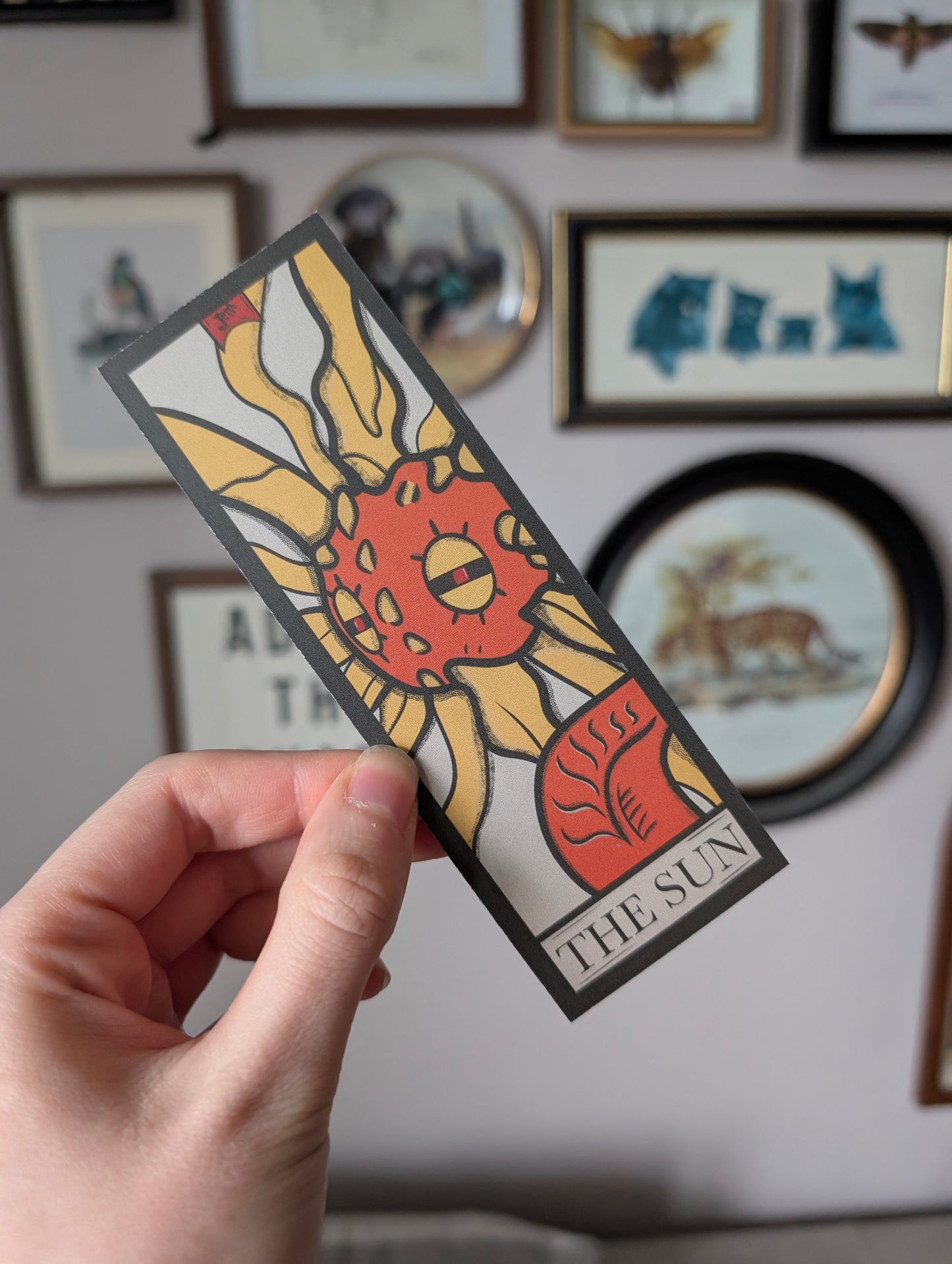 Handmade solrock tarot bookmark